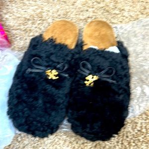 Tory Burch Charm mammouth mule